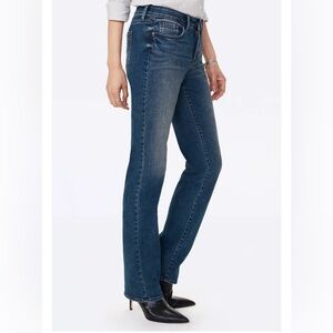 NYDJ Marilyn Straight jeans with lift tuck technology.